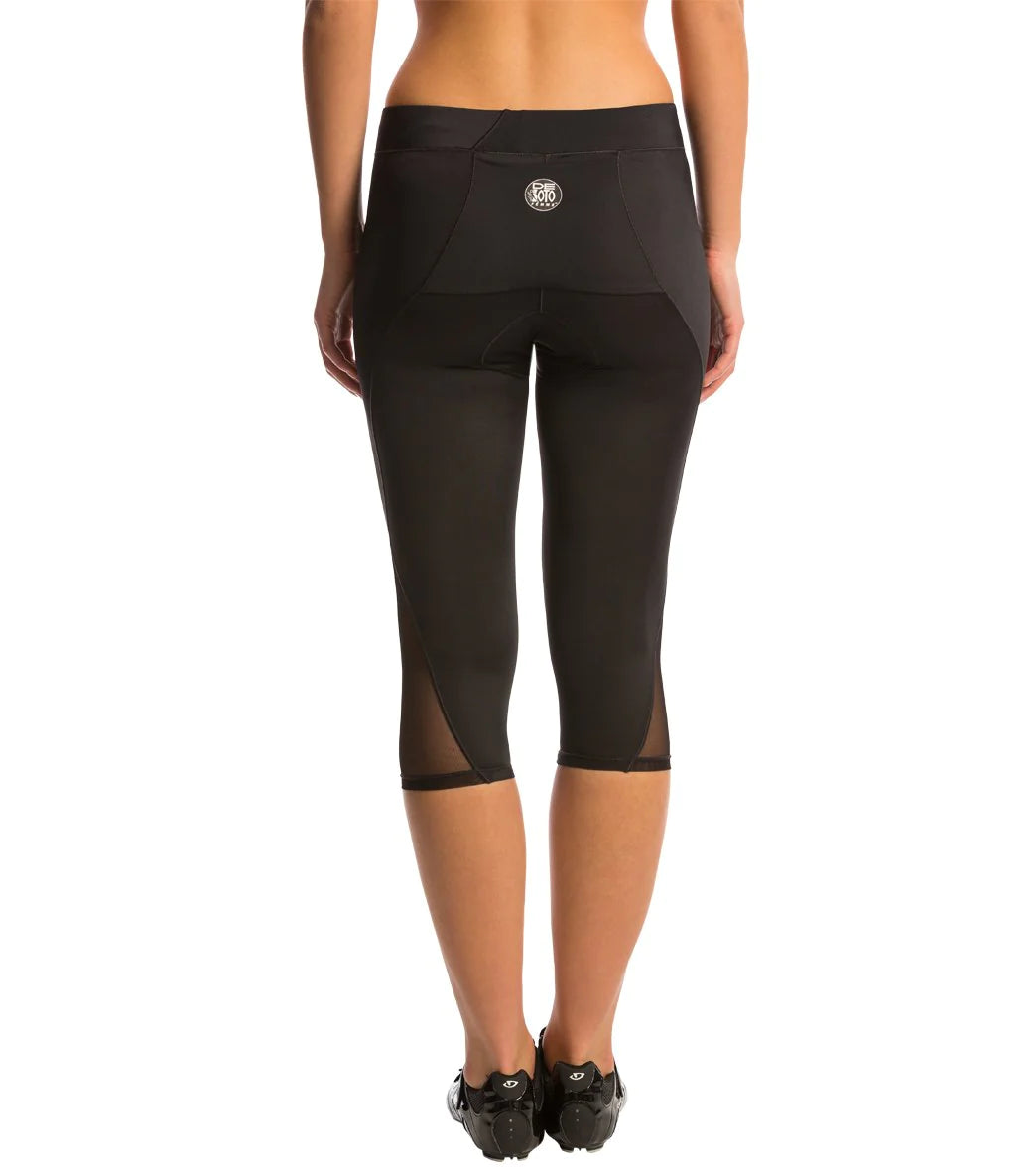 Rays A India Stretchable 3/4th Capri Leggings for Women/Girls/Ladies - Free  Size -Multi-Color.