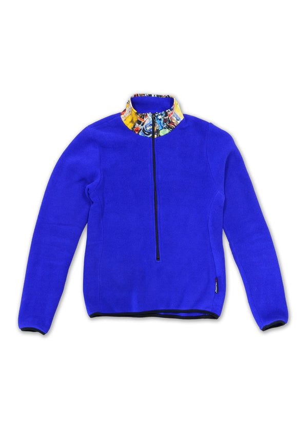 Femme 3/4-Zip Loose Fleece Pullover